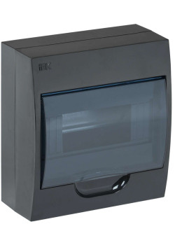 KREPTA 3 Корпус пластиковый ЩРН-П-8 IP41 черный IEK