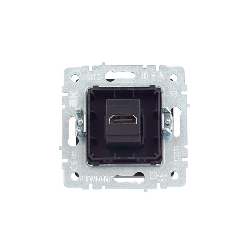 BRITE Розетка HDMI РHDMI-0-БрГ графит IEK