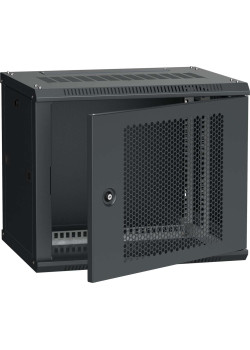 ITK Шкаф LINEA W 6U 600х450мм дверь перфорированная чёрный
