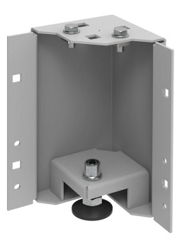 ITK by ZPAS Уголок цоколя h=200мм регулируемый по высоте серый (4шт/компл)