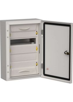 TITAN 5 Корпус металлический ЩРн-24 (1х24) 460х310х140мм IP54 серый (одна дверь) IEK