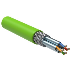 ITK Витая пара S/FTP кат.6A 4х2х23AWG solid LSLTx нг(А)-LSLTx зеленый (305м)