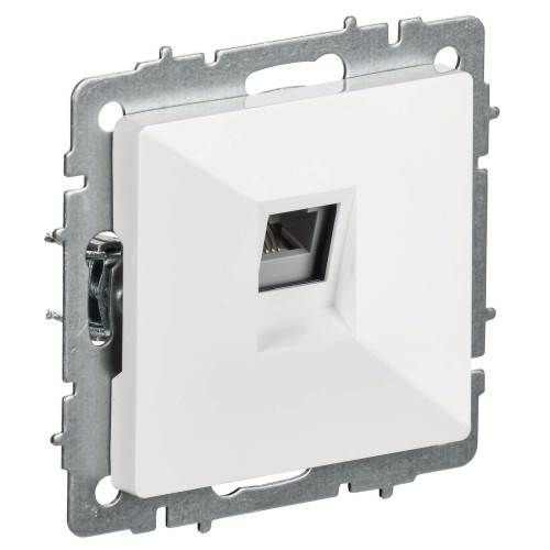 BRITE Розетка телефонная RJ11 РТ10-БрБ белый IEK