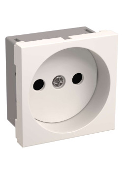 РКС-20-20-П-К Розетка без з/к 2к (на 2 модуля) ПРАЙМЕР белая IEK