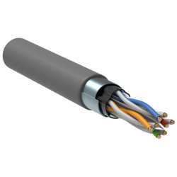 ITK Витая пара F/UTP кат.6 4х2х23AWG solid PVC серый (305м)
