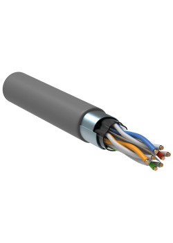 ITK Витая пара F/UTP кат.6 4х2х23AWG solid PVC серый (305м)