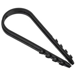 Дюбель-хомут 8-5мм для плоского кабеля нейлон белый (100шт/упак) GENERICA