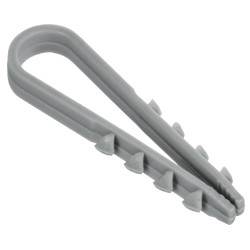 Дюбель-хомут 10-5мм для плоского кабеля нейлон черный (100шт/упак) GENERICA