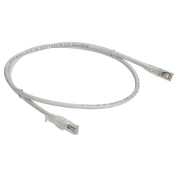 ITK Коммутационный шнур кат.6A UTP LSZH 0,5м standart с ленточным замком белый