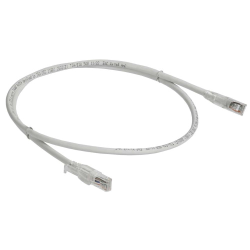 ITK Коммутационный шнур кат.6A UTP LSZH 3м standart с ленточным замком белый