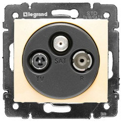 VALENA DIY Розетка оконечная TV-FM-SAT слоновая кость