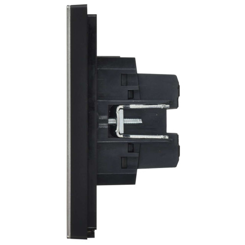 FORTE&PIANO Выключатель 2-клавишный перекрестный 10А FP609M металл шампань IEK