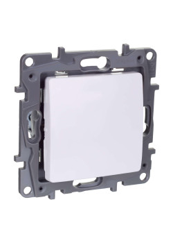 ETIKA Выключатель 1-клавишный 10АХ перекрестный белый