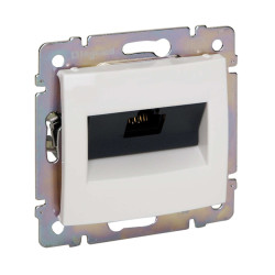 VALENA Розетка компьютерная RJ45 категория 6 FTP белый
