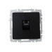 BRITE Розетка компьютерная RJ45 кат.6 РК11-БрЧ черный IEK