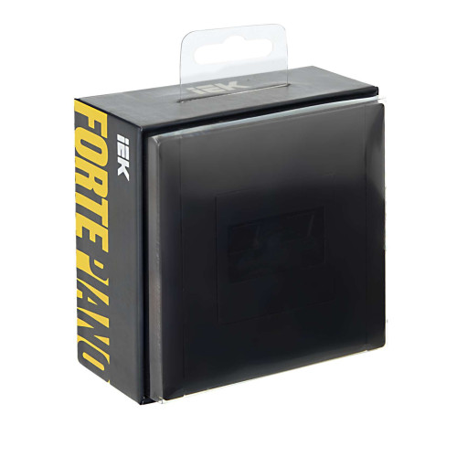 FORTE&PIANO Розетка компьютерная двойная RJ45 кат.6 FP134 черный IEK