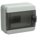 TEKFOR Корпус пластиковый КМПн-8 IP65 черная прозрачная дверь IEK