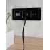 BRITE Розетка USB A+A 5В 3,1А РЮ10-1-БрЧ черный IEK