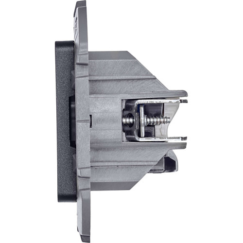 INSPIRIA Розетка компьютерная двойная RJ45 категория 6 UTP антрацит