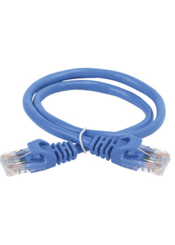 ITK Коммутационный шнур (патч-корд) кат.5E UTP 1м синий