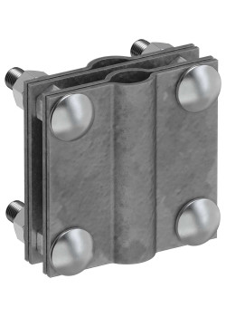 Зажим заземления с разделителем крестообразный стержень-полоса/пруток оцинкованная сталь TD IEK