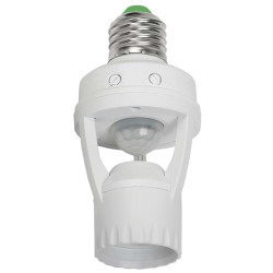 Датчик движения ДД-045 E27 60Вт 360град 6м IP20 белый IEK