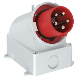 Вилка стационарная ССИ-5352 63А-6ч 380В 3P+PE+N IP67 IEK