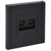 FORTE&PIANO Розетка компьютерная двойная RJ45 кат.5E FP133 черный IEK
