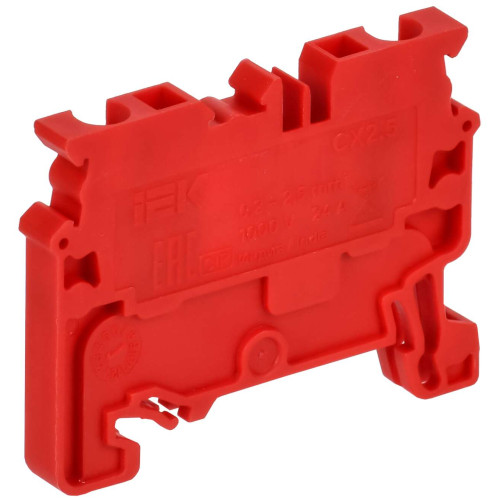 ARMAFIX Клемма пружинная CX2.5 проходн. красная IEK ARMAFIX Клемма пружинная CX2.5 проходн. красная IEK
