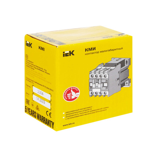 Контактор КМИ-10910 9А 230В/АС3 1NO IEK