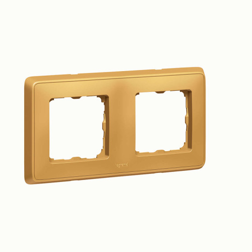 Cariva DIY Рамка 2 поста мат.золото
