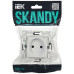 SKANDY Розетка без заземления без защитных шторок 10А SK-R02W арктический белый IEK