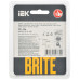 BRITE Рамка 1-местная РУ-1-2-Бр стекло маренго матовый IEK