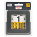 BRITE Рамка 1-местная РУ-1-1-Бр металл титан RE IEK