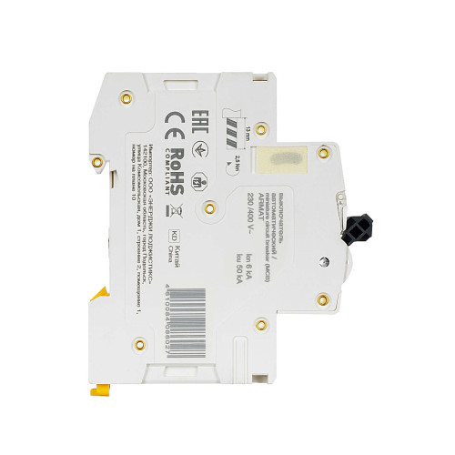 ARMAT Автоматический выключатель M06N 1P D 4А IEK