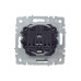 BRITE Розетка 1-местная с заземлением с защитными шторками и крышкой 16А IP44 РСбш10-3-44-БрЧ черный IEK