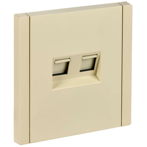 FORTE&PIANO Розетка компьютерная двойная RJ45 кат.5E FP433 ваниль IEK