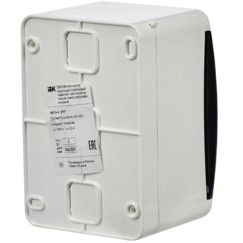 TEKFOR Mini Корпус пластиковый КМПн-4 IP41 белый IEK
