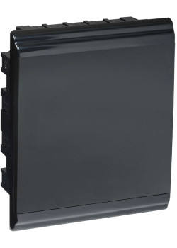PRIME Корпус пластиковый ЩРВ-П-24 модуля встраиваемый черный IP41 IEK