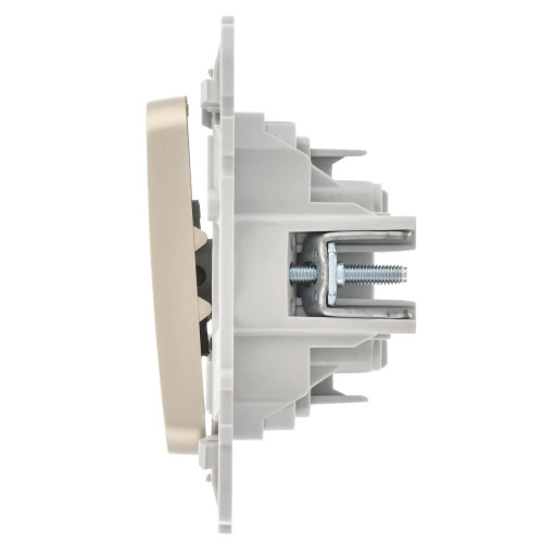 FLITE Выключатель 2-клавишный 10А ВС12-1-0-ФлШ шампань IEK