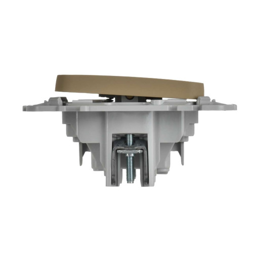 FLITE Выключатель 1-клавишный кнопочный 10А ВС11-2-0-ФлХ хаки IEK