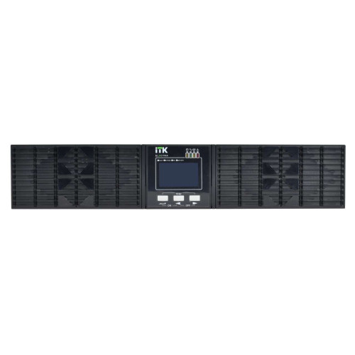 ITK ELECTRA OR ИБП однофазный онлайн 10кВА/10кВт 2U LCD дисплей 192-240VDC клеммная колодка без АКБ с регулируемым зарядным устройством USB EPO RS232 SNMP слот Rack/Tower