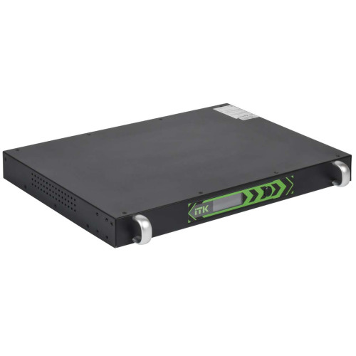 ITK ELECTRA LR ИБП 1U Линейно-интерактивный 750ВА/450Вт LCD АКБ 2х9AH 4хC13 USB RS232 SNMP слот