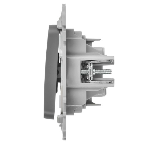 FLITE Выключатель 1-клавишный с индикацией 10А ВС11-1-1-ФлС серый IEK