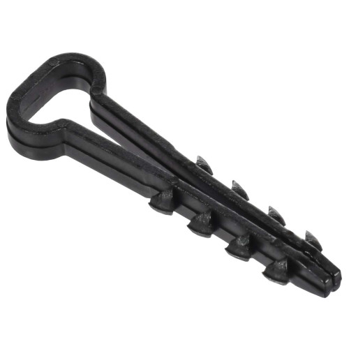 Дюбель-хомут 5-10мм для круглого кабеля нейлон серый (100шт/упак) GENERICA