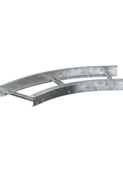 Поворот лестничный LESTA 45град 100х300мм R600 HDZ IEK