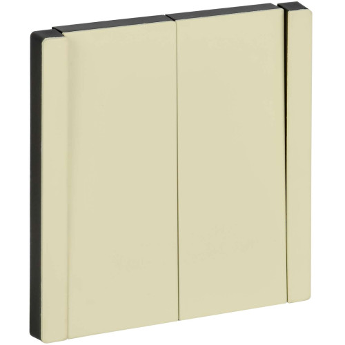 FORTE&PIANO Выключатель 2-клавишный проходной 10А FP807M металл серый сланец IEK