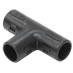 Тройник открывающийся TI16G черный (5шт/компл) IEK