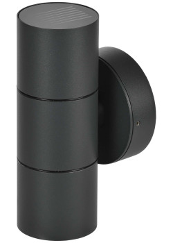 Светильник уличный 5113 настенный под лампу 2хGU10 IP65 черный IEK