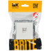 BRITE Розетка телефонная RJ11 РТ10-БрБ белый IEK